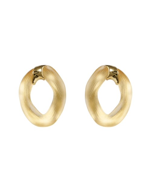 Product image - Alexis Bittar - Gold Lucite Link Earrings