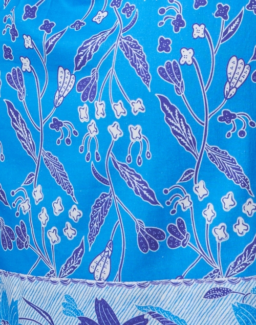Fabric image - Bella Tu - Audrey Blue Floral Print Cotton Dress