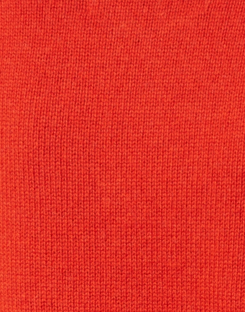 Fabric image - Brochu Walker - Eton Cardamon Orange Wool Cashmere Sweater with White Underlayer