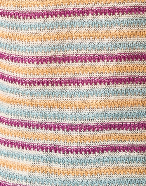 Fabric image - Weekend Max Mara - Caldaia Multi Stripe Linen Sweater