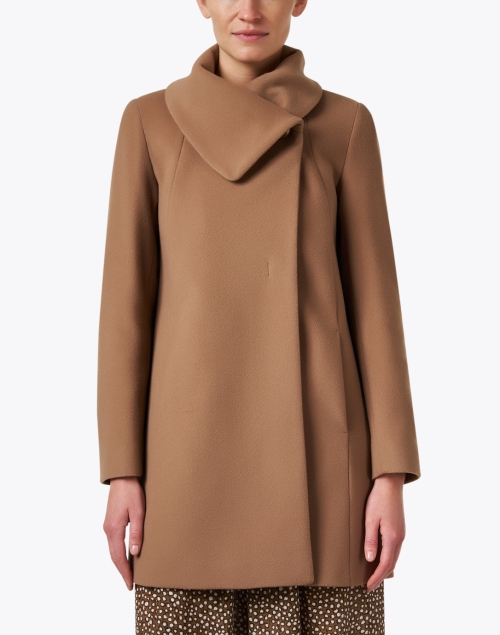 Front image - Cinzia Rocca Icons - Camel Wool Cashmere Coat