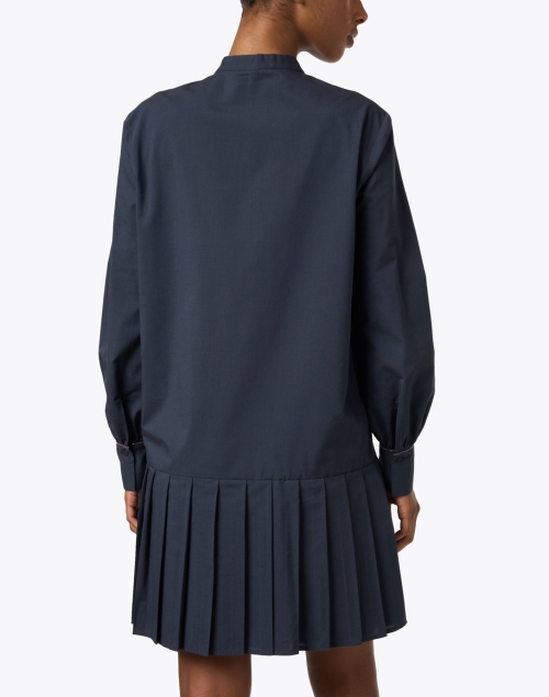 Back image - Fabiana Filippi - Navy Wool Cotton Dress
