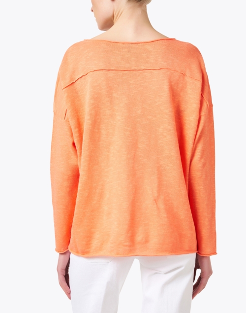 Back image - Eileen Fisher - Orange Linen Cotton Top