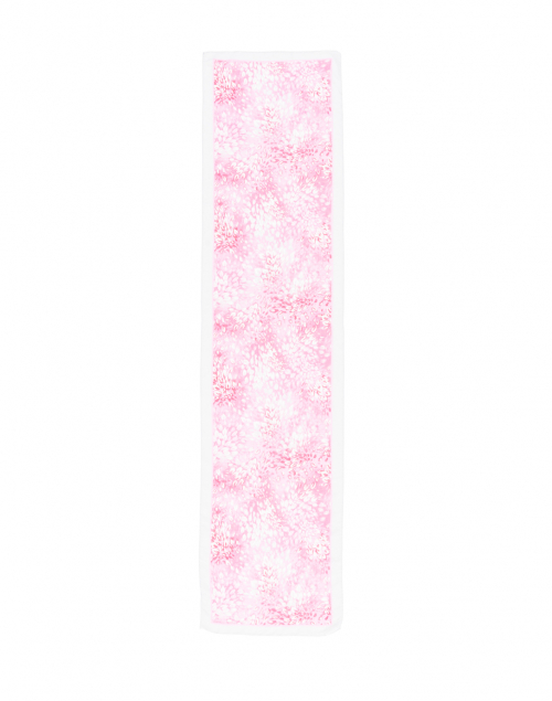 Leggiadro - Pink Florettes Print Linen Blend Scarf