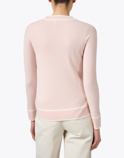 Back image - Madeleine Thompson - Hippolyta Pink Contrast Sweater