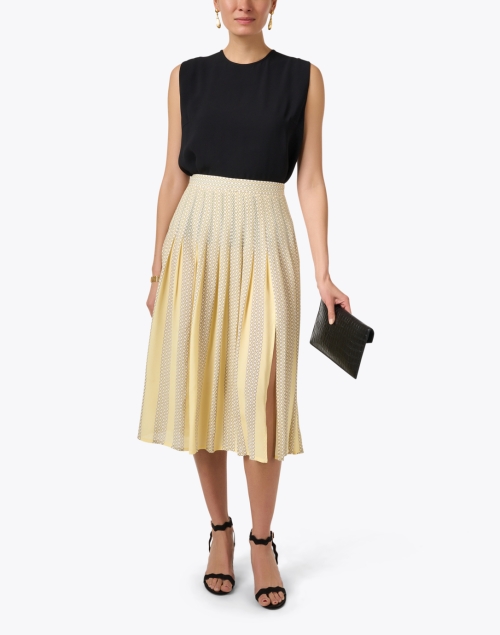 Yellow Printed Skirt