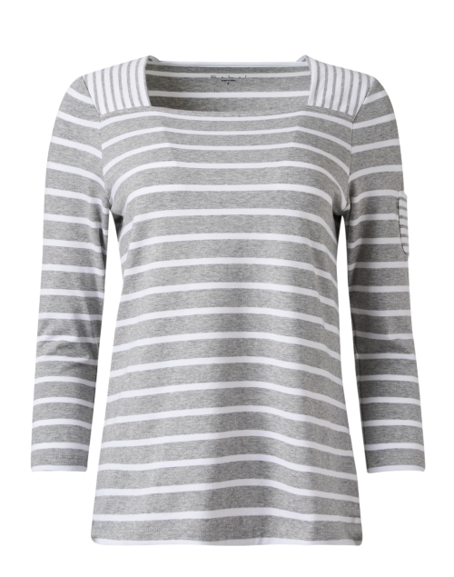 Product image - E.L.I. - Grey and White Striped Top 