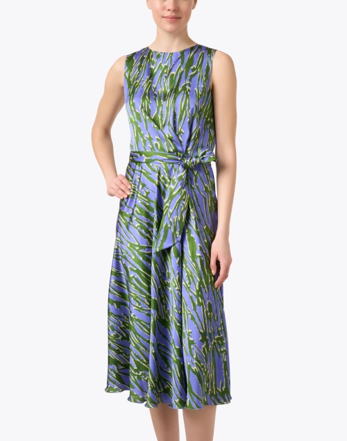 Front image - Santorelli - Carma Multi Abstract Print Dress