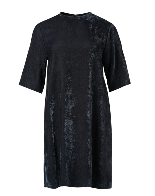 Product image - Fabiana Filippi - Petrolio Black Crushed Velvet Shift Dress