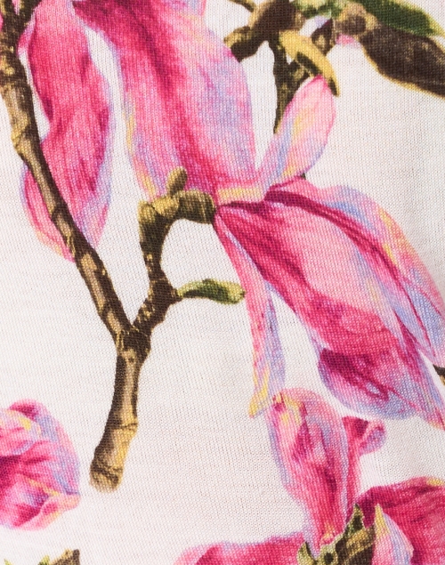 Samantha Sung - Charlotte Pink Magnolia Blossom Silk Cashmere Sweater 