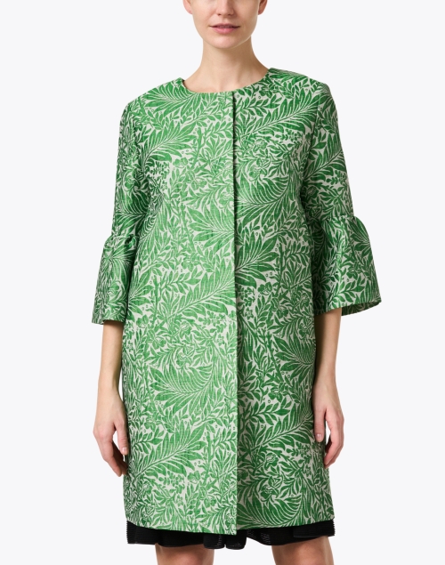 Front image - Cinzia Rocca Icons - Green Jacquard Jacket 