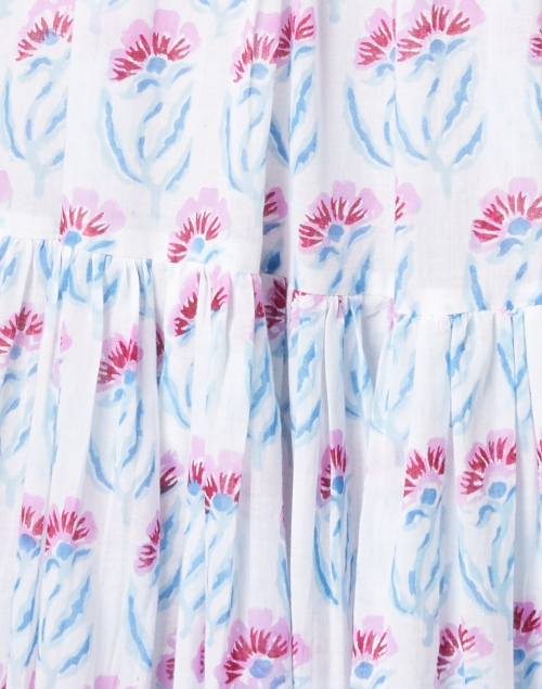 Fabric image - Oliphant - Poppy Blue Print Maxi Dress