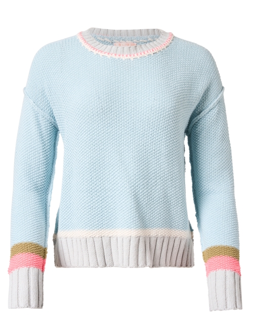 Product image - Lisa Todd - Aqua Blue Contrast Stripe Sweater