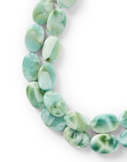 Front image - Nest - Green Moonstone Necklace