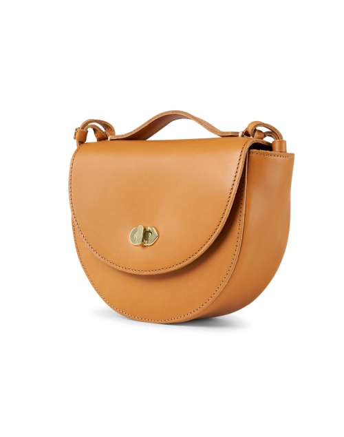 Front image - Clare V. - Elodie Tan Leather Crossbody Bag