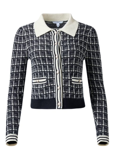 Product image - L.K. Bennett - Aliyah Black And White Knit Cardigan