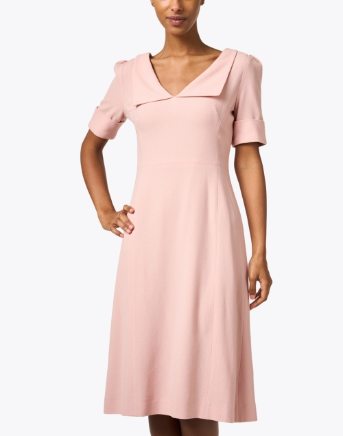 Front image - Jane - Rosie Pink Wool Crepe Dress