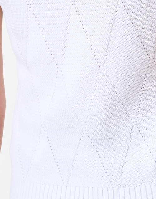 Fabric image - Max Mara Leisure - Zebio White Sleeveless Sweater
