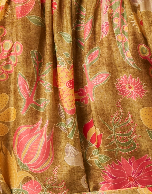 Fabric image - Soler - Raquel Gold Floral Print Top