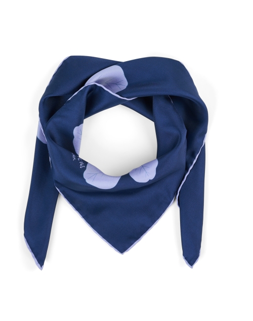 Product image - Lafayette 148 New York - Blue Multi Floral Print Silk Scarf