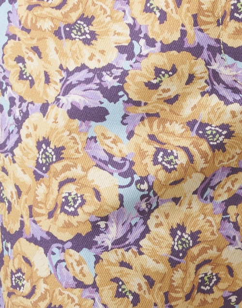 Fabric image - Odeeh - Multi Floral Print Straight Leg Pant