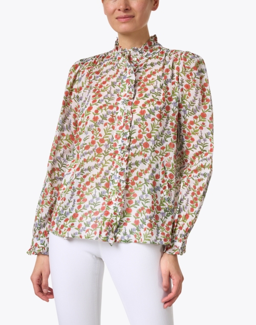 Front image - Banjanan - Chrissie Floral Ruffle Shirt