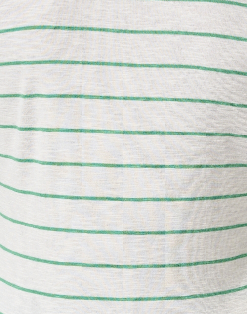 Fabric image - Vince - Ivory and Green Striped Top