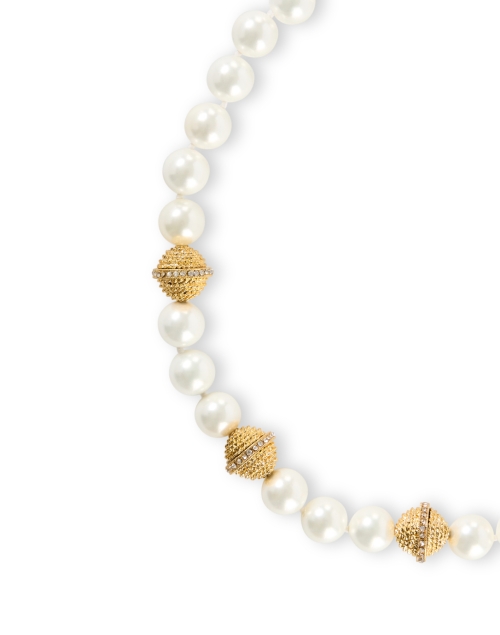 Front image - Kenneth Jay Lane - Gold and Pearl Necklace