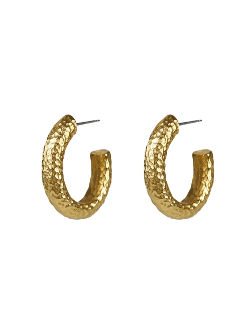 Product image - Ben-Amun - Gold Hammered Hoop Earrings