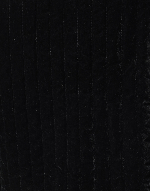 Fabric image - L.K. Bennett - Lou Black Velvet Quilted Jacket