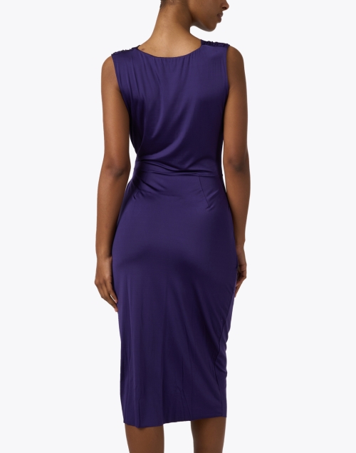 Back image - Chiara Boni La Petite Robe - Adma Purple Dress