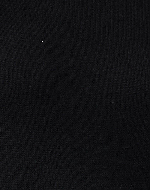 Fabric image - Brochu Walker - Eton Black Wool Cashmere Sweater with White Underlayer