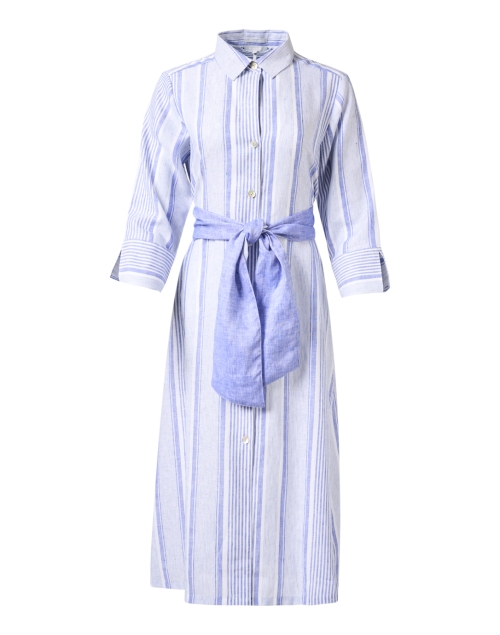 Product image - Hinson Wu - Tamron Blue Striped Linen Shirt Dress 