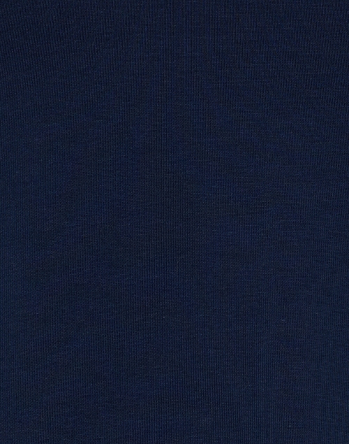 J'Envie - Navy Stretch Cotton Button Detail Top