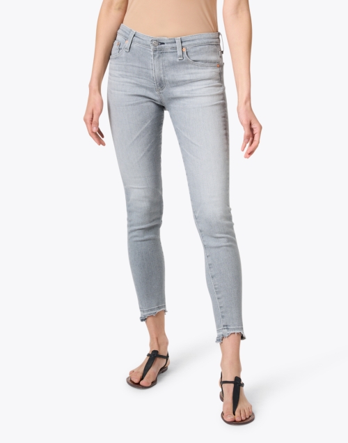 Front image - AG Jeans - Mari Gray Stretch Denim Jean