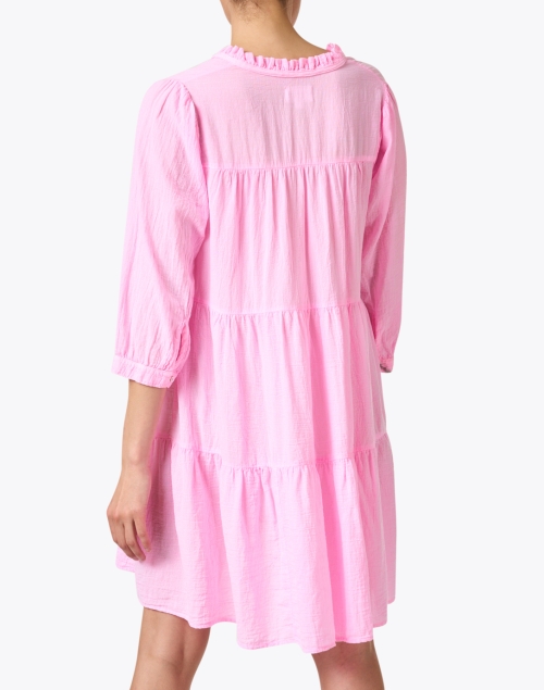 Back image - Honorine - Giselle Pink Tiered Dress