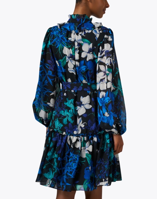 Back image - Kobi Halperin - Iris Blue Floral Print Dress