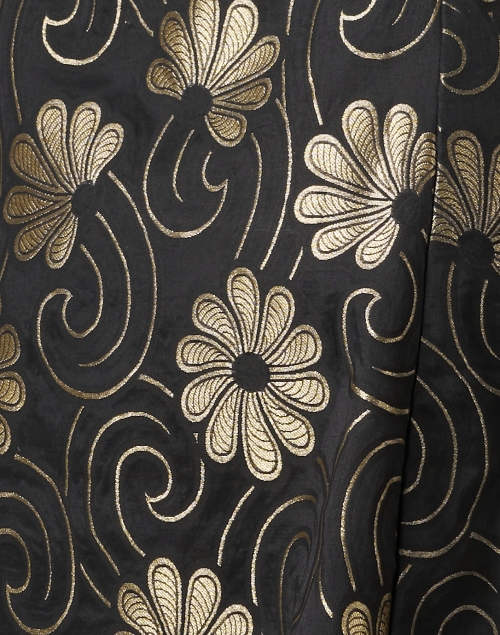 Fabric image - Banjanan - Gracia Black and Gold Jacquard Dress