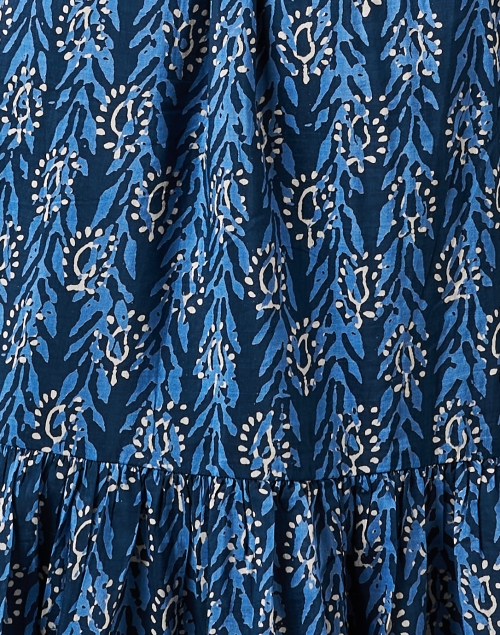 Fabric image - Bell - Courtney Blue Print Cotton Silk Dress