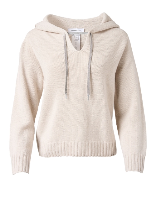 Product image - Fabiana Filippi - Dune Beige Wool Blend Hooded Sweater