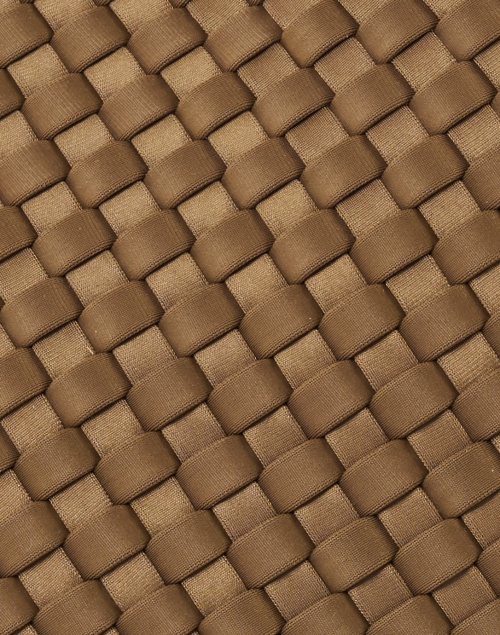 Fabric image - Naghedi - St. Barths Mini Solid Mink Brown Woven Handbag