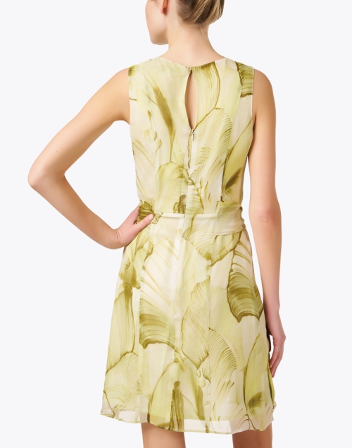 Back image - Santorelli - Nadia Green Print Dress