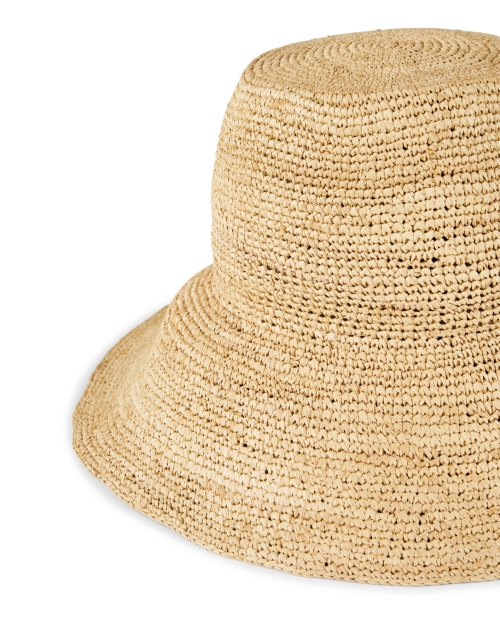 Front image - Seventy - Beige Raffia Bucket Hat