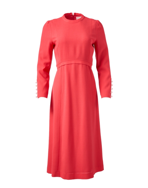 Product image - Jane - Oxley Coral Wool Crepe Dress