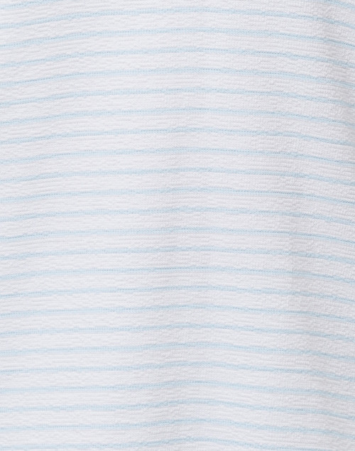 Fabric image - Sail to Sable - White and Pale Blue Striped French Terry Top