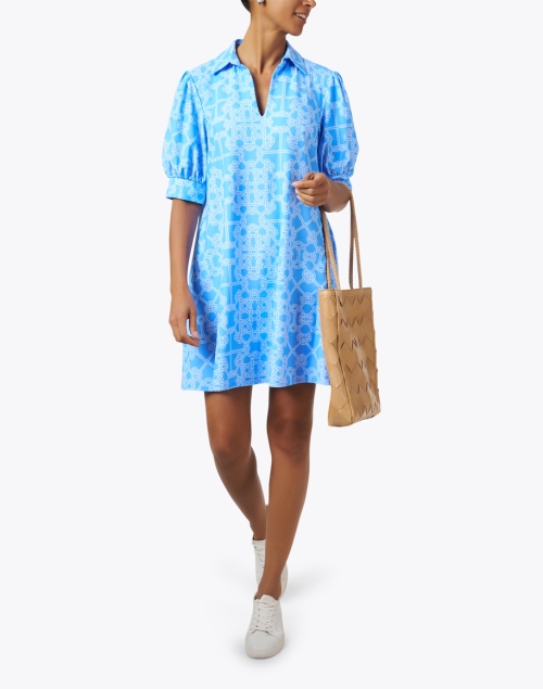 Look image - Jude Connally - Emerson Blue Knot Print Dress