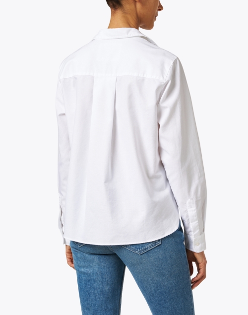 Back image - Frank & Eileen - Silvio White Stripe Pocket Cotton Shirt
