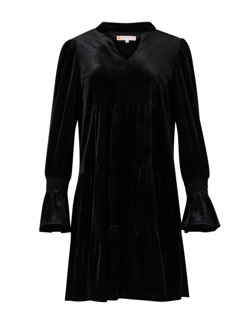 Tammi Black Velvet Tiered Dress | Jude Connally