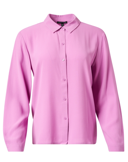 Product image - Eileen Fisher - Orchid Pink Silk Georgette Top