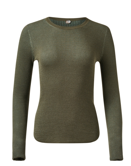 Product image - Margaret O'Leary - Green Cotton Waffle Shirt